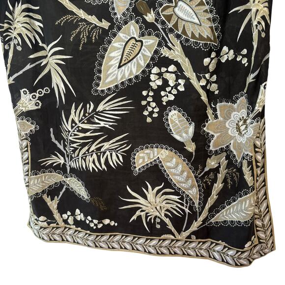 Gretchen Scott Designs Split Neck Top Women's Small Tunic 3/4 Sleeve Cotton - Picture 8 of 9